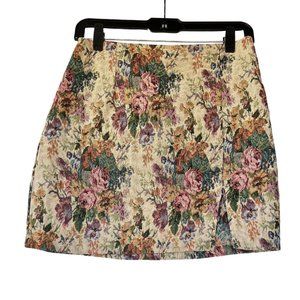 Wild Fable Floral Jacquard Skirt - Women's Cottagecore Retro Pencil Skirt